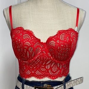 Rue 21 Red Lace Corset